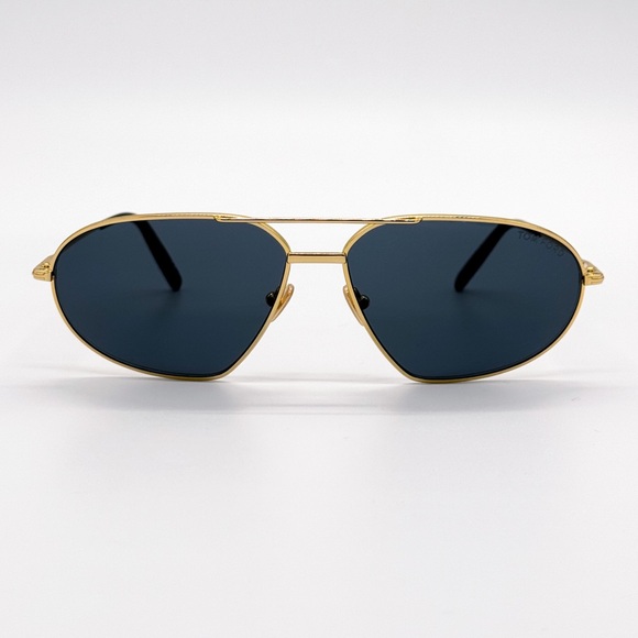 NEW TOM FORD BRADFORD TF771 30A UNISEX SUNGLASSES FT0771/S GOLD GREY EYEWEAR - Picture 3 of 8